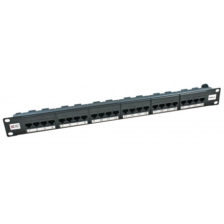 Cntx Cat5e Patch Panel UTP 24 Way Blk