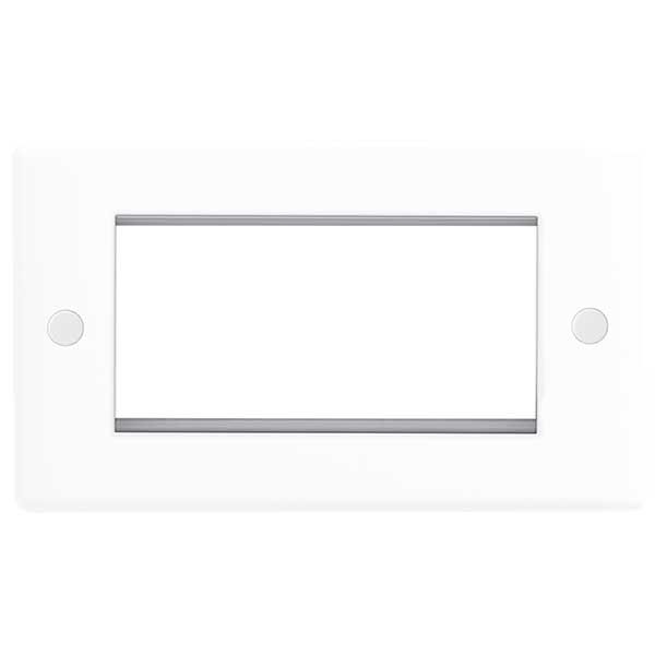 BG 8EMR4-01 Frontplate 4 Mod Rectangular