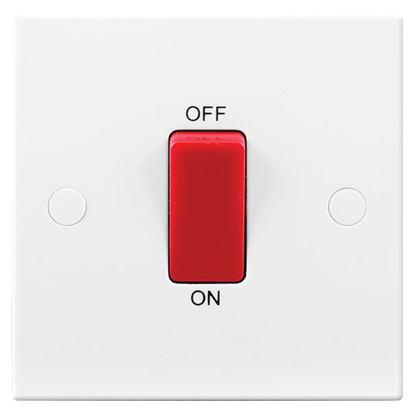 BG 975-0J Cntrl Switch Single Plate 45A