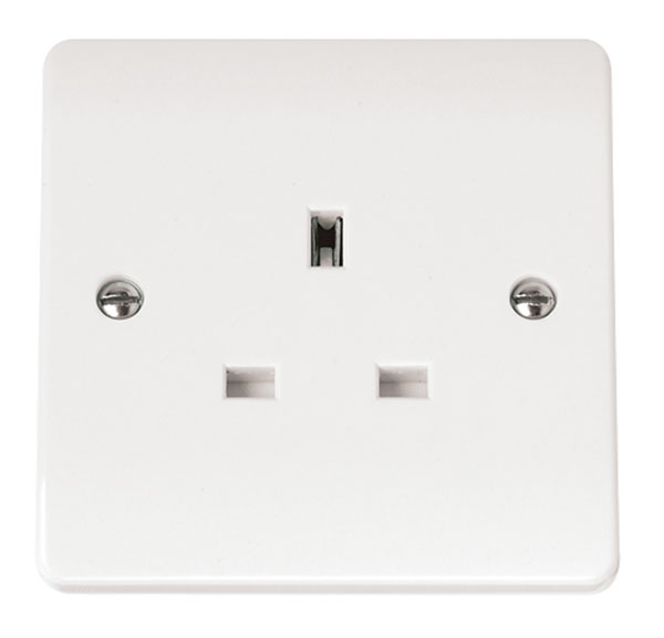 Click CMA030 Socket 1 Gang 13A Whi