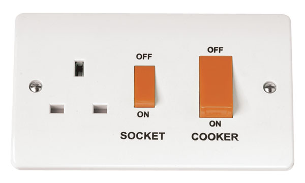 Click CMA204 CCU   13A Socket 45A Whi