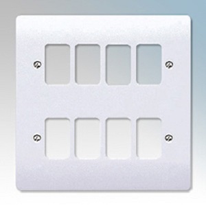 MK K3638WHI Frontplate 8 Module