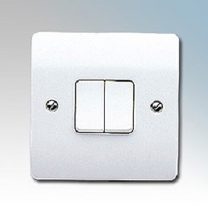 MK K4872WHI Switch 2 Gang 2 Way SP 10A