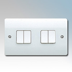 MK K4874WHI Switch 4 Gang 2 Way SP 10A