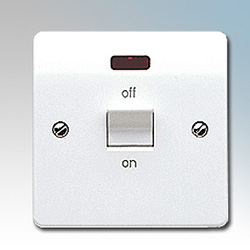 MK K5012WHI Switch DP Neon 45A Flush