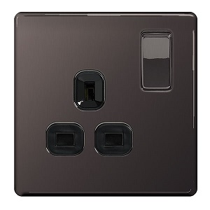 BG SBN21B Switched Socket 1Gang DP 13A