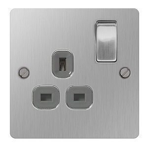 BG SBS21G Switched Socket 1Gang DP 13A