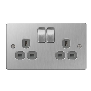 BG SBS22G Switched Socket 2Gang DP 13A